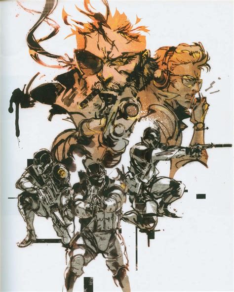 metal gear solid box artist|yoji shinkawa metal gear art.